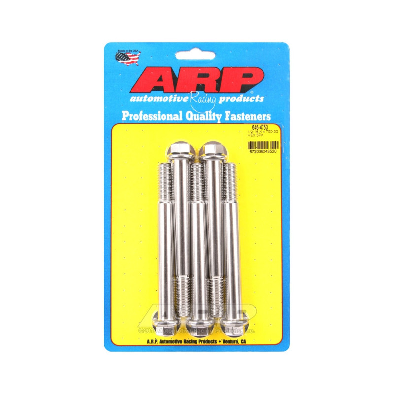 Șuruburi și piulițe universale ARP 1/2-13 – Șuruburi hexagonale din oțel inoxidabil x5 - ARP-646-4750 - 646-4750 - 3666618194196